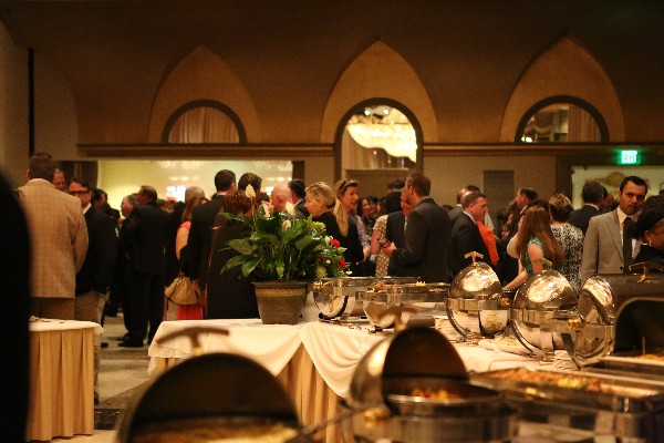 Attendees of the chapter’s awards night in May have time for a meet and greet prior to the main event.